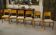 Set of 6 oak chairs by Gaston Poisson, 1940s