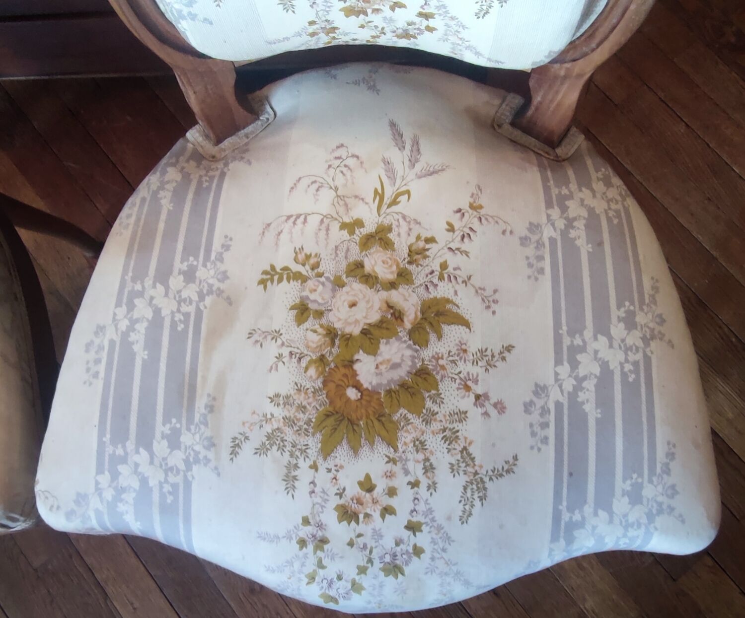 Paire de chaises style Louis XV