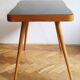 1960's Mid Century Coffee Table With a Black Opaxite Glass - Smaller version
