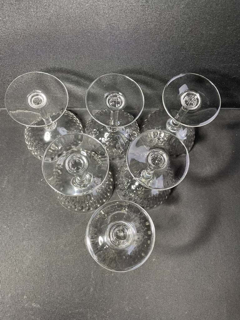 6 Baccarat champagne glasses Paris service
