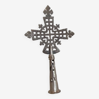 Small Ethiopian Coptic processional cross