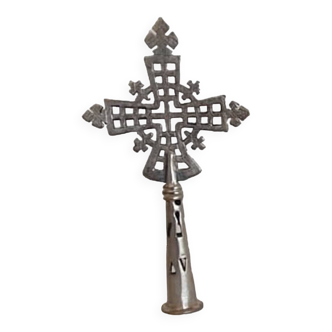Small Ethiopian Coptic processional cross