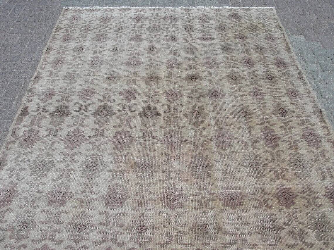 6x9 ft handknotted Turkish rug - rugs for living room bedroom