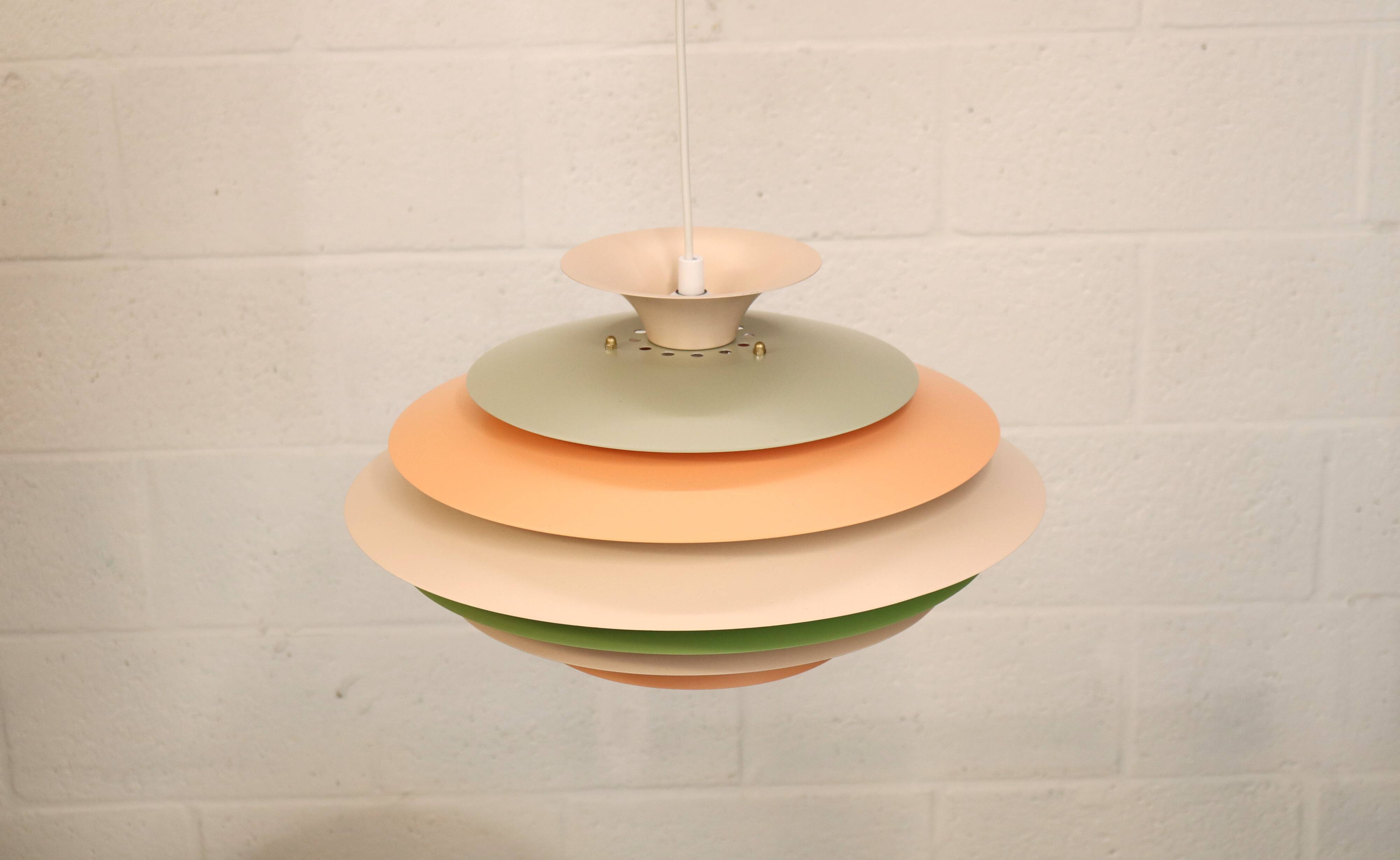 XL Colourful Pendant Lamp: Danish Mid-Century Modern by Formlight Design -