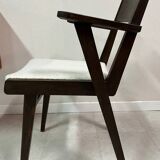 Bridge armchair in new French terry fabric