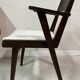 Bridge armchair in new French terry fabric