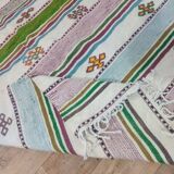 Handmade wool Berber rug 205 X 145 CM