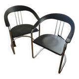 Set of chrome chairs