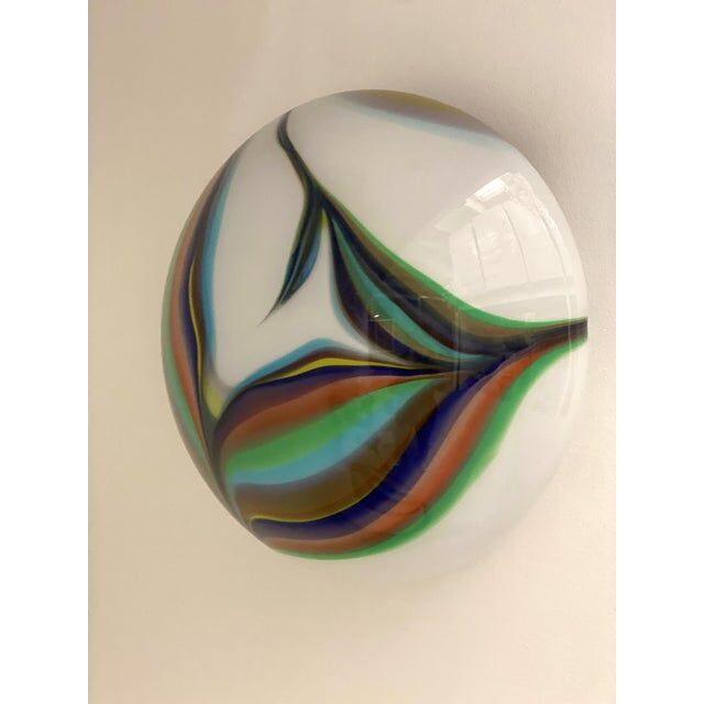 Pair of wall sconces in Murano glass