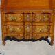 Secretary in solid cherry wood in Louis XV style.