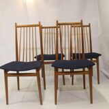 Set of 4 Scandinavian chairs year 70s