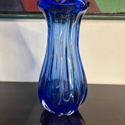 Murano cobalt blue vase from the 60s