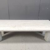 Vintage white marble coffee table, 1970s