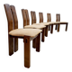 Midcentury oak dining chairs vintage 'Brutalism'