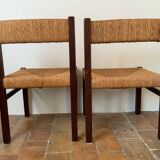 Pair of Mid-Century wicker chairs