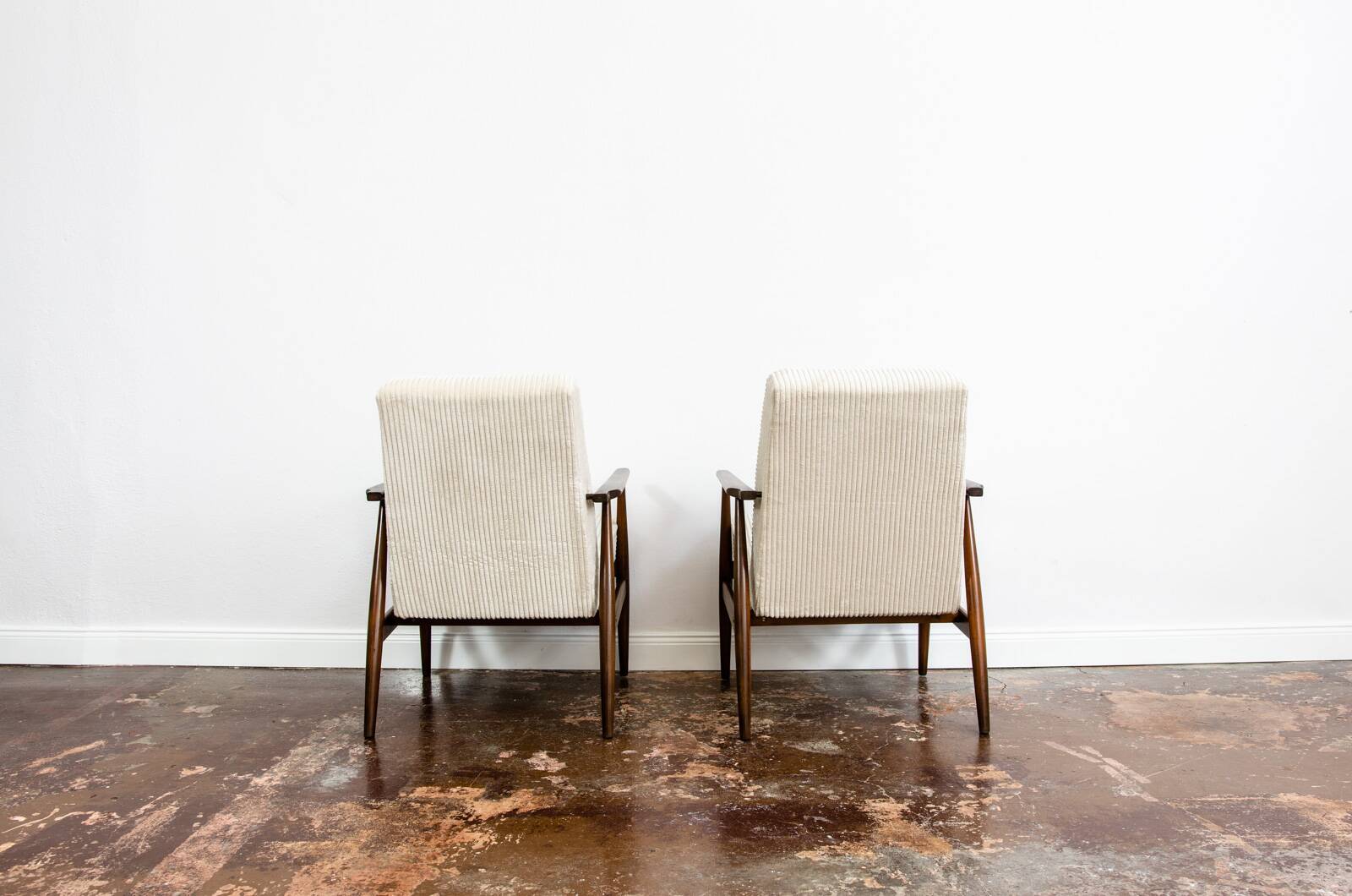 Vintage Armchairs Designed By H. Lis, Poland, 1960's, Set Of 2