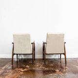 Vintage Armchairs Designed By H. Lis, Poland, 1960's, Set Of 2