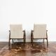 Vintage Armchairs Designed By H. Lis, Poland, 1960's, Set Of 2