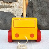 Wooden articulated truck toy