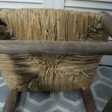 Wooden and straw, vintage