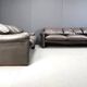 Leather Maralunga sofa set by Vico Magistretti for Cassina, 1973