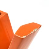 Space age orange Y solifleur vase, Marcel Radureau France 1970