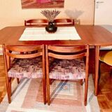 Dining table from the 65/66 period in solid teak.