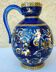 Large pitcher vase, Gien earthenware, Renaissance model, 1940s/50s.