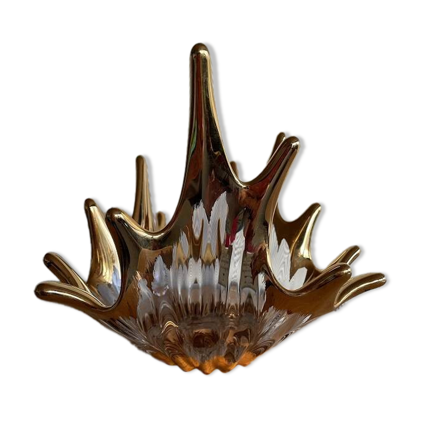 Bayel crystal gold empty pocket cup