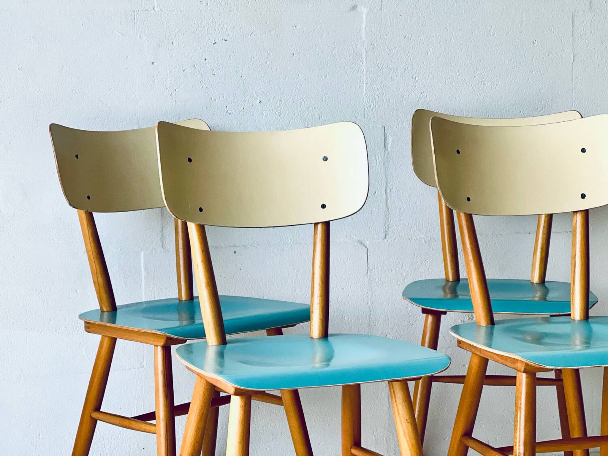 Chaises Birtro de Ton, années 1960.