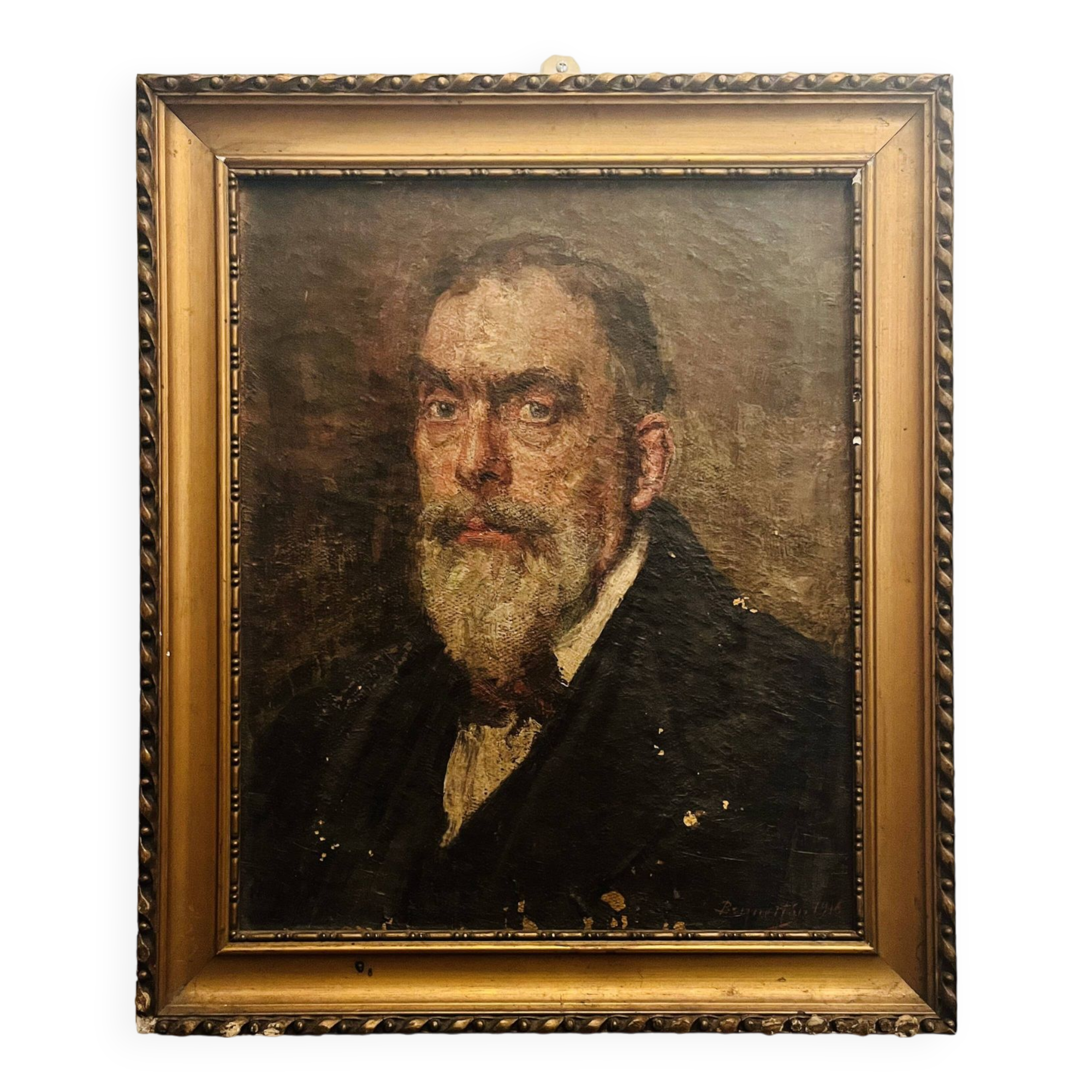Portrait from 1916 signed by Jean Auguste Brunetton