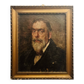 Portrait from 1916 signed by Jean Auguste Brunetton