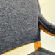 Biedermeier Armchair, Solid Beech, Black Boucle, South Germany circa 1830