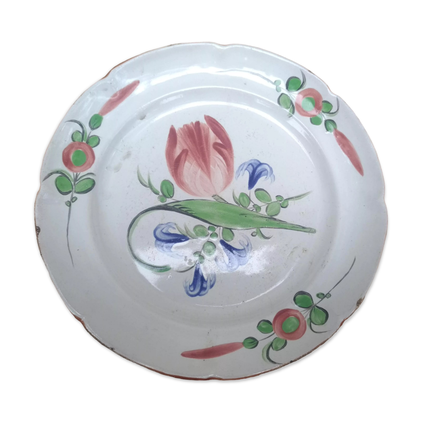 Old porcelain plate