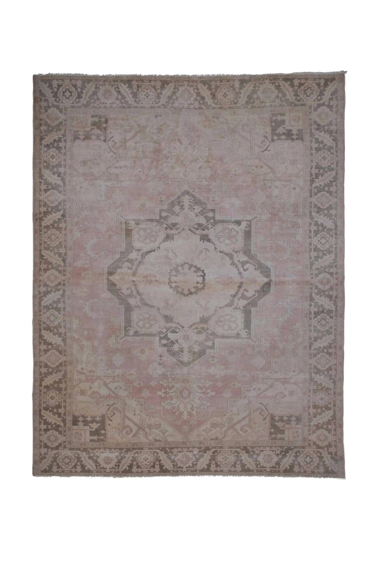 Vintage Turkish handmade rug 253x326 cm
