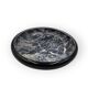 Alvino Bagni, black marbled ceramic centerpiece / vide poche, ca. 1970