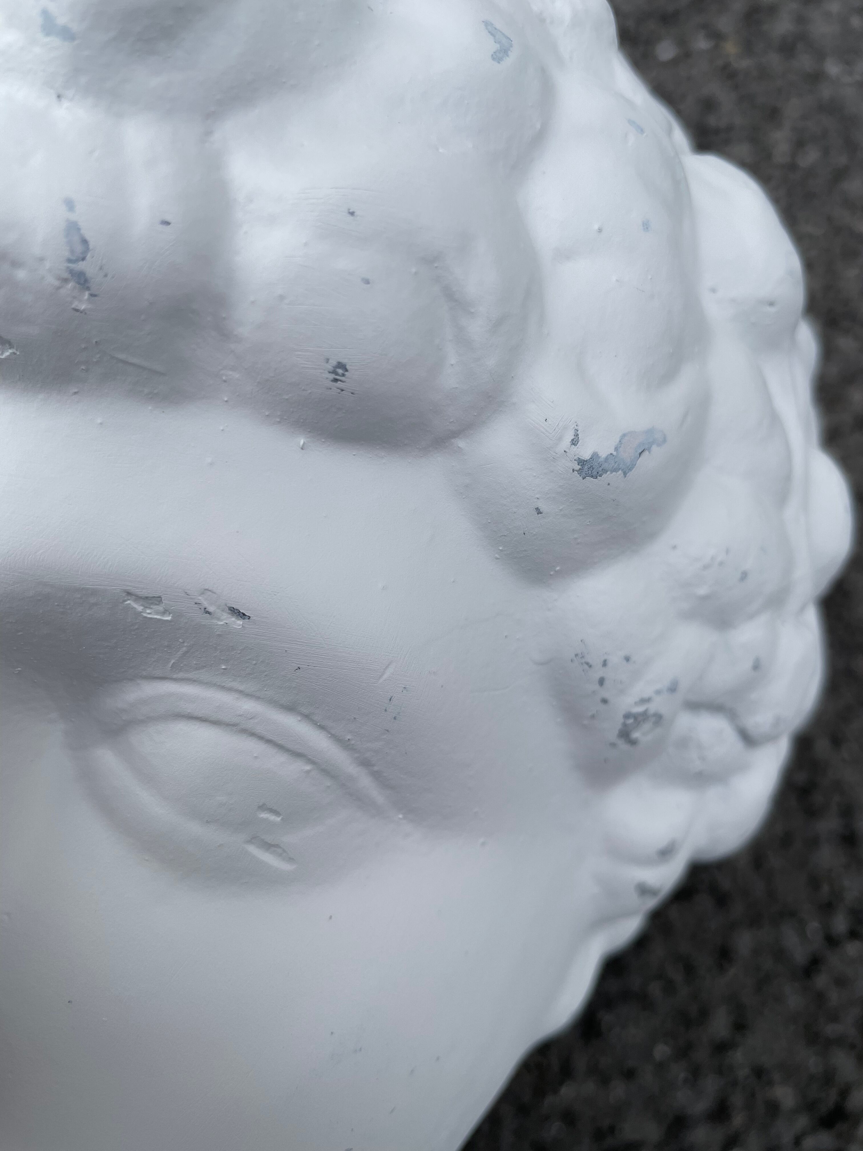 Buste Hermes en plâtre sur socle