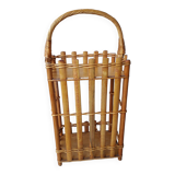 Rattan bottle bar