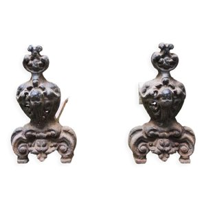 Chenets en fonte style - baroque
