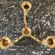 Gilded brass chandelier