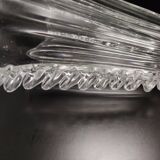 Transparent Murano Glass Vase attr. to Barovier and Toso, Italy