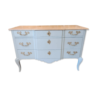 Commode style Régence en merisier
