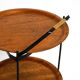 Folding Mid Century serving trolley with removable teak pagwood trays