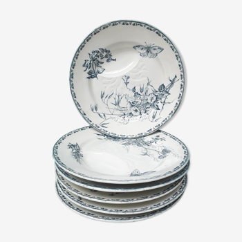 Artichoke plates (6) early twentieth century