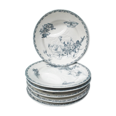 Artichoke plates (6) early twentieth century