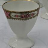 5 anciens coquetiers en porcelaine de Limoges