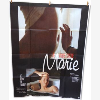 Affiche film originale de : Je Vous salue Marie, Jean Luc Godard