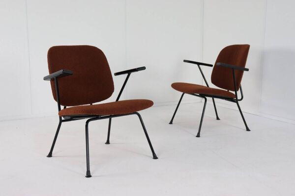 Fauteuil Gijs van der Sluis « No. 12 » design néerlandais du milieu du siècle