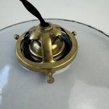 OLD INDUSTRIAL WHITE CONICAL ENAMEL SUSPENSION