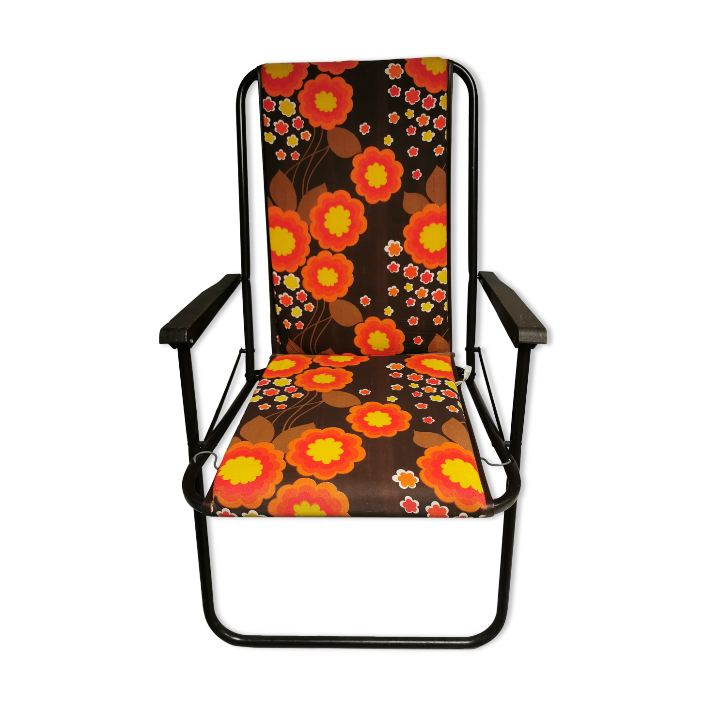 Vintage folding chair, Camping seat.
